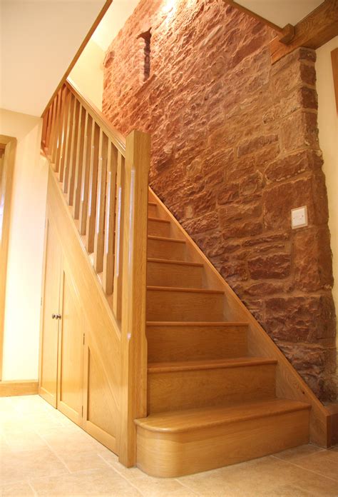 Solid Oak Staircase With Stop Chamfered Balustrade Twotwenty