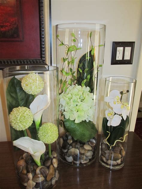 Tall Cylinder Vase Set Simple But Beautiful Got This Idea In Spain A Few Weeks Ago And Love It