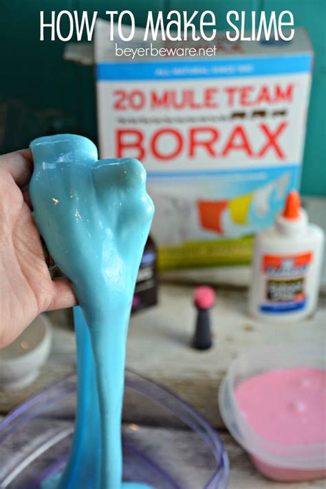 The problem is, many slime recipes call for borax, a laundry additive. How to Make Slime | Recipe | How to make and How to make slime