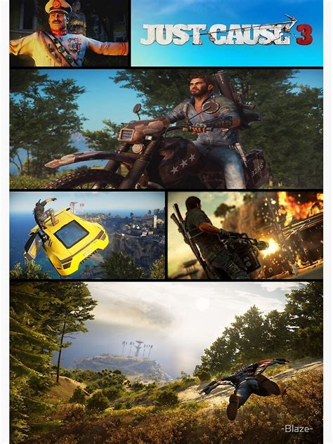 Just Cause 3 Poster Poster By Blaze Redbubble