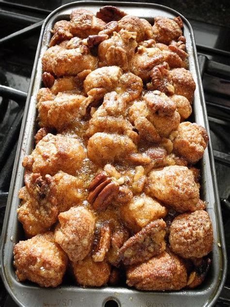 Monkey bread combines several tiny balls of dough coated in butter, cinnamon, and sugar. DSCN0511 | Cooking recipes, Food, Food recipes