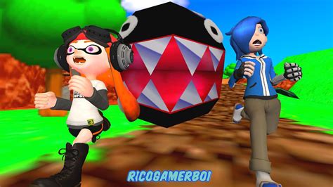Sm64 Bloopers Who Let The Chomp Out But Its Inkling Meggy And Tari