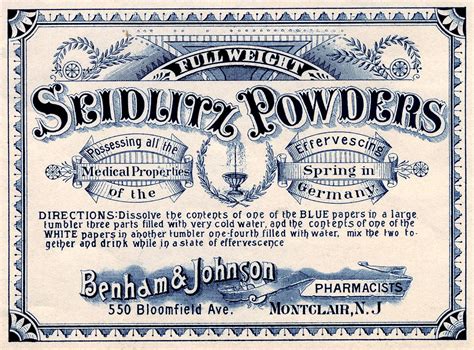 Vintage Clip Art Apothecary Label Medical The