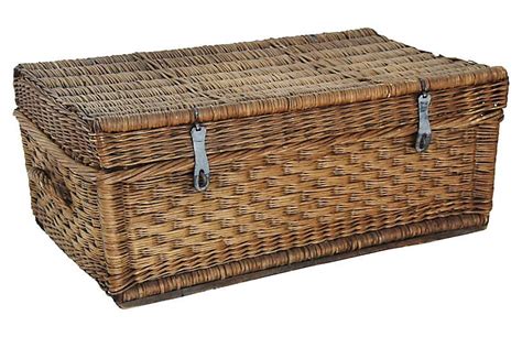 Great savings & free delivery / collection on many items. Antique French Wicker Trunk | French antiques, Wicker ...