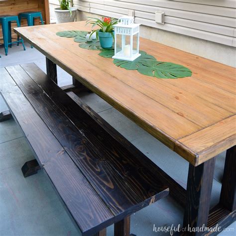 Outdoor Dining Table Plans A Houseful Of Handmade