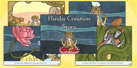 Hindu Creation Story Cards Hindu Mythology Resources