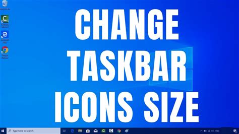How To Resize The Taskbar Icons In Windows 10 How To Change Taskbar