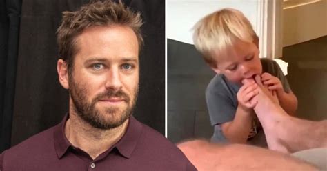 Armie Hammer’s Wife ‘defends’ Their Son Sucking His Toes In Instagram Video Metro News