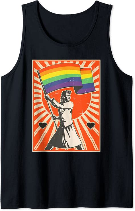 Rainbow Flag LGBT Gay Proud Equality Queer Transgender Tank Top
