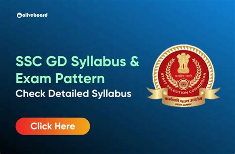 SSC GD Syllabus 2024 हद म and Exam Pattern PDF