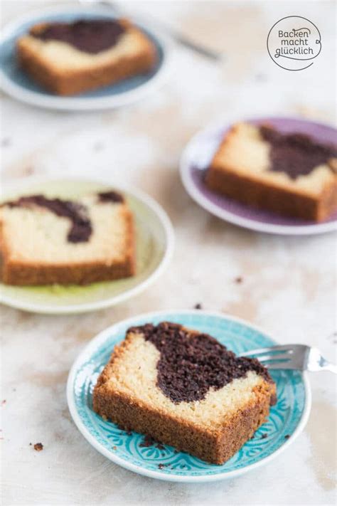 Veganer Marmorkuchen ohne Ei Butter