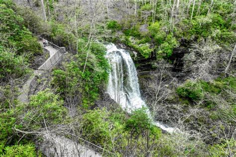 Dry Falls Is A Scenic 65 Foot Waterfall In Highlands North Carolina