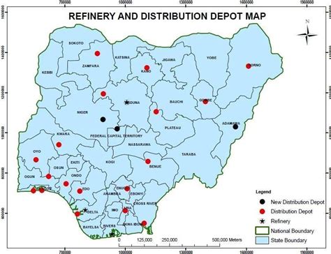figure1 1 map showing the distribution of depot in nigeria source download scientific