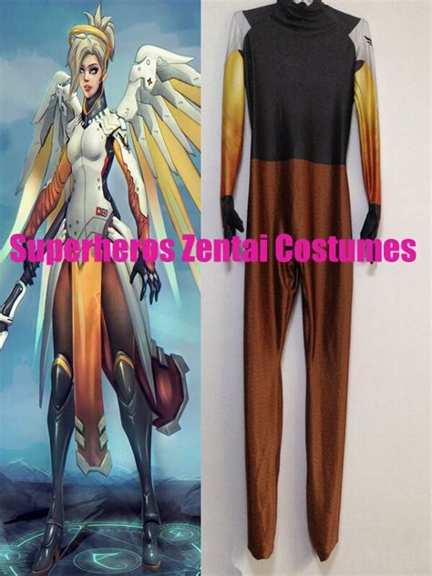 3d Print High Quality Mercy Suit Jumpsuit Mercy Spandex Undersuit Mercy Cosplay Costume Custom