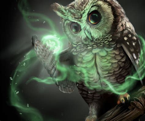 Artstation Owl Mage Artworks