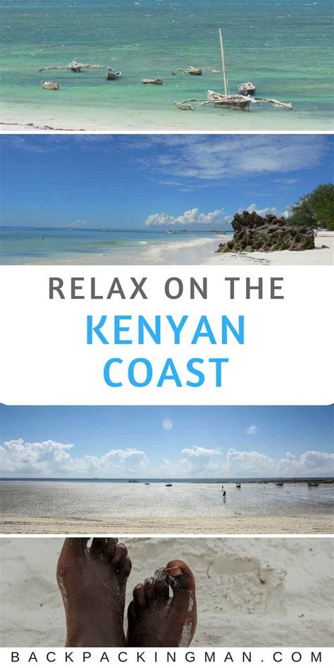 The Beach With Text Relax On The Kenya Coast
