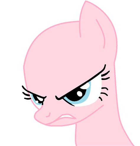 Mlp~angry Pony Base By Kawaiicookiecake On Deviantart