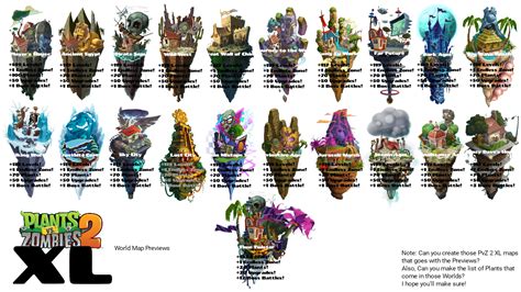 Plants Vs Zombies 2 Xl Map Previews Concept By Autiboysam On Deviantart