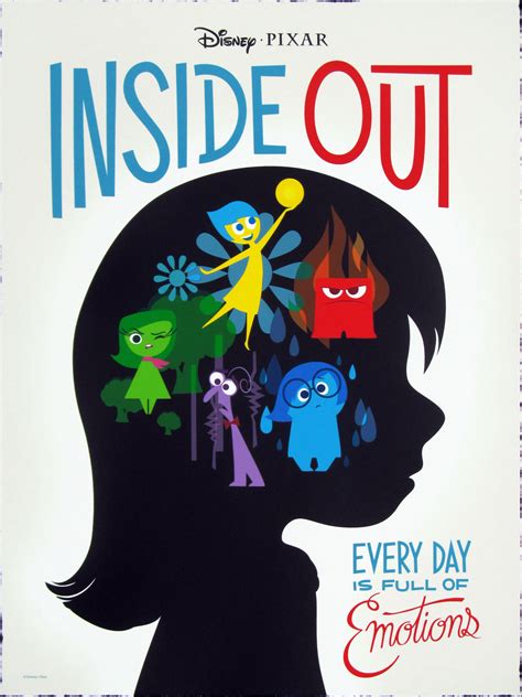 The Inside Out Movie Poster For Every Day With Emotions On Its Face