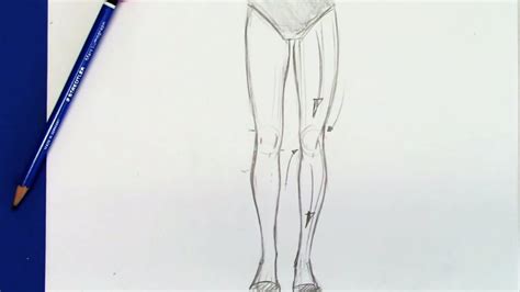How To Draw Female Legs Step By Step Youtube