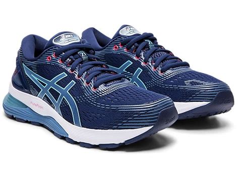 Shop for women's nike & adidas sports trainers now! Women's GEL-NIMBUS 21 | Blue Expanse/Grey Floss | Running ...