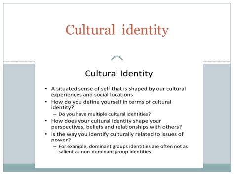 Cultural Identity Online Presentation