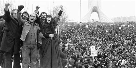 Protesters Around Shahyad Tower Later Azadi Tower In Tehran During