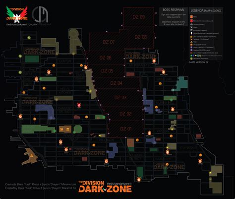Dark Zone And Pve Boss Maps Updated By The Division Dark Zone R
