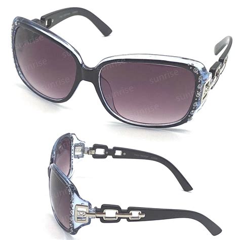 new womens rhinestones square wrap sunglasses designer fashion multiple colour ebay