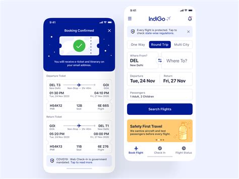 Flight Booking Ios App Design By Nitish Khagwal On Dribbble