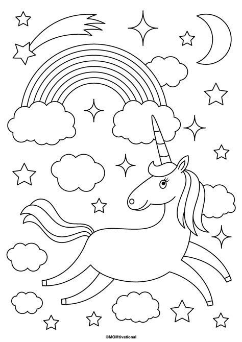Unicorn Coloring Pages Printable Baby Worksheets Via Sketch Coloring Page