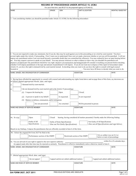 Form Da 2627 ≡ Fill Out Printable Pdf Forms Online