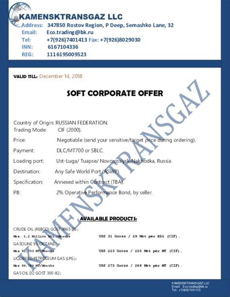 Pdf Soft Corporate Offer Liquefied Petroleum Gas Lpg Prosper Deh