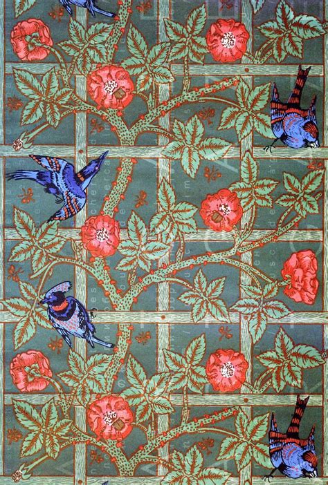 William Morris Floral Wallpaper