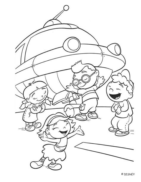 Little Einstein Rocket Ship Coloring Pages