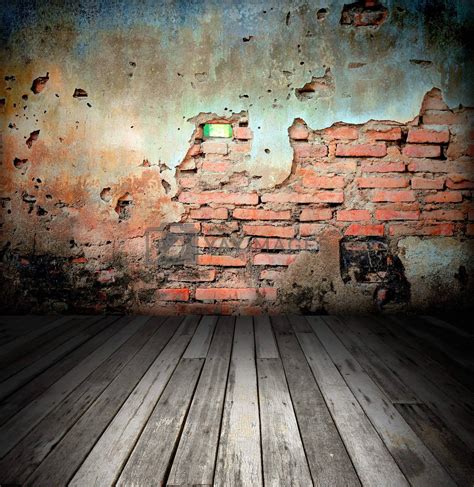 Old Room With Brick Wall By Rufous Vectors And Illustrations Free