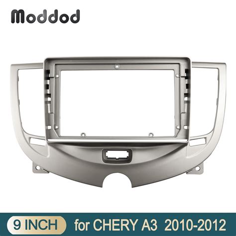 Double 2 Din Dash Mount Kit For Chery A3 2010 2012 9 Inch Screen Radio