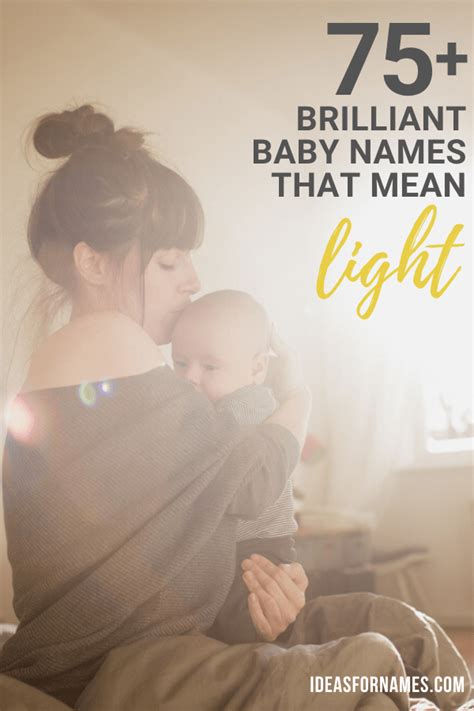 75 Bright Ideas For Baby Names That Mean Light