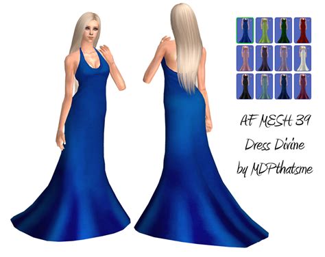 Mdpthatsme This Is For Sims 2 Mesh 39 Dress Divine This Is