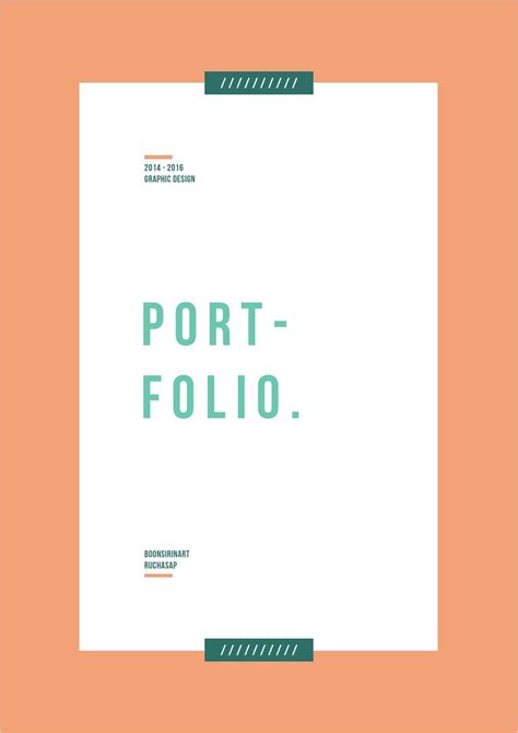 Boonsirinart's Portfolio | Portfolio design, Portfolio design layout, Portfolio book