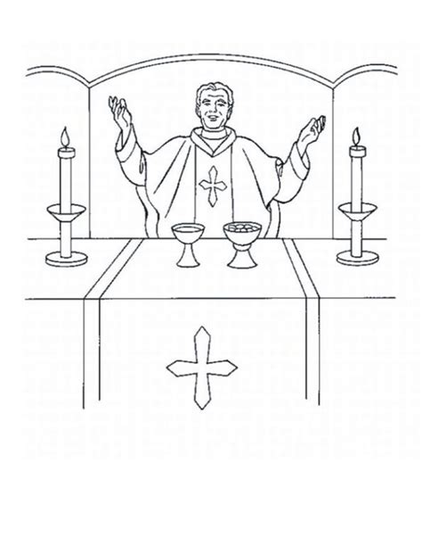 Little jesus and me free printable coloring pages catholic education resources might make a cute valentine jesus and lamb homeschool click the download button to find out the full image of catholic catechism coloring pages free, and download it to your computer. Catholic Altar Coloring Page Coloring Pages