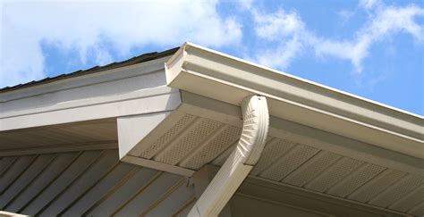 House Gutter And Downspout With Sky Bay Cities Metal Products