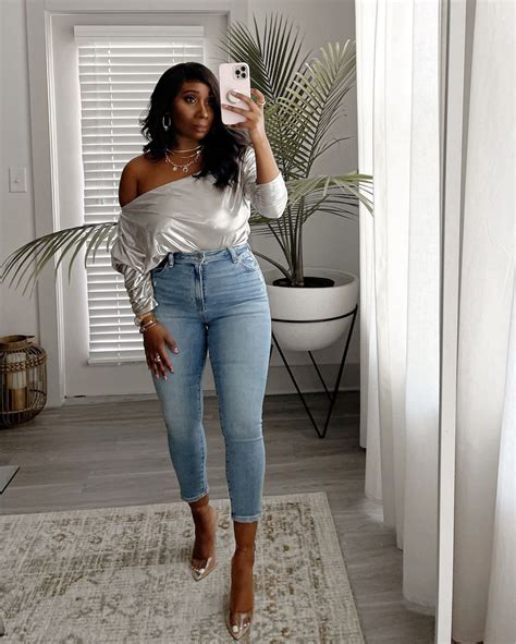 See Me Bodysuit In Nude Curated On LTK Bodysuit And Jeans Blue Jean