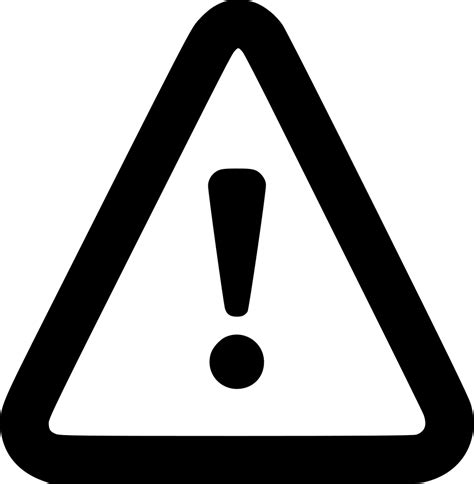 Attention Warning Outline Svg Png Icon Free Download 448306