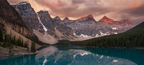 Sunrise At Moraine Lake Banff National Park Rocky Mountain Photo