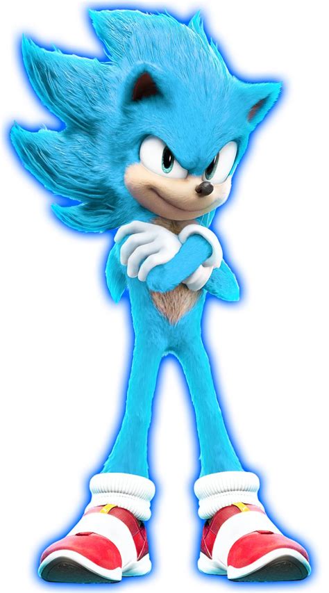 Sonic The Hedgehog Is Standing With His Arms Crossed