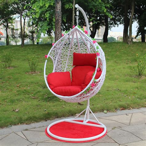 Cheap Single Double Rattan Basket Hanging Chairs Swing Chair Wicker
