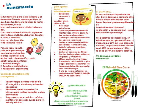 Ejemplos Folleto Del Plato Del Buen Comer Para Niños Niños Relacionados