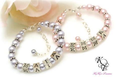 Baby Name Bracelet Personalized Bracelet Kids Jewelry Baby Etsy