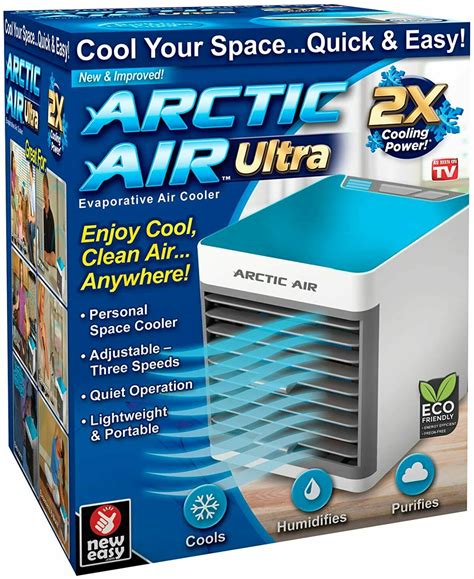 Arctic Air Ultra Personal Evaporative Air Cooler In White X More Cooling Power Purecost